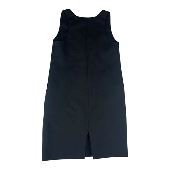 Babaton size 10 medium Black Sheath textured Dress V-Neck business casual - Picture 2 of 12